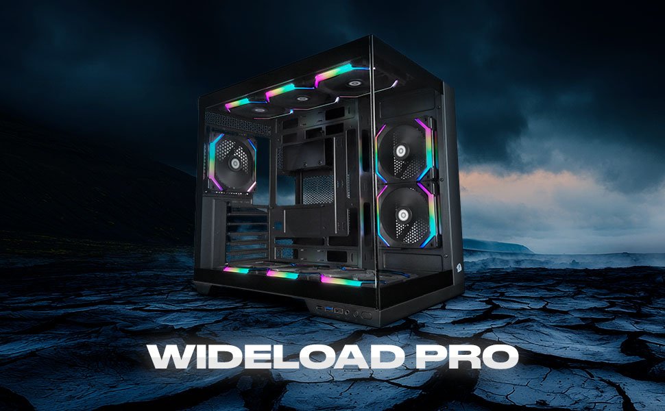 Gabinete Redragon Wideload Pro: Design moderno e acabamento de qualidade