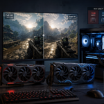 Comparação de desempenho de GPUs: Full HD supera Quad HD em FPS, tempo de quadro, VRAM e eficiência energética
